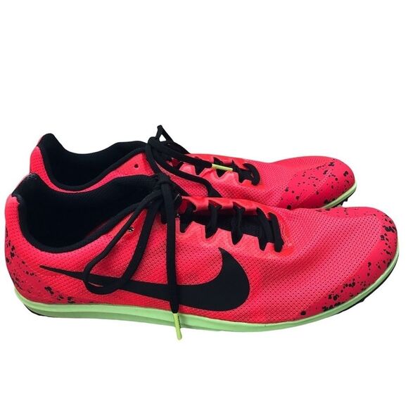 NIKE Zoom Rival Track Spikes Red Orbit Black Lime Blast Size 9 main image 4